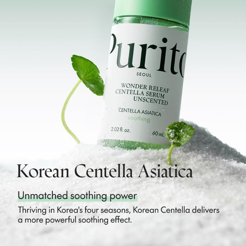 Purito, Wonder Releaf Centella, Soothing & Calming, Day & Night, Serum, For Face, 60 ml