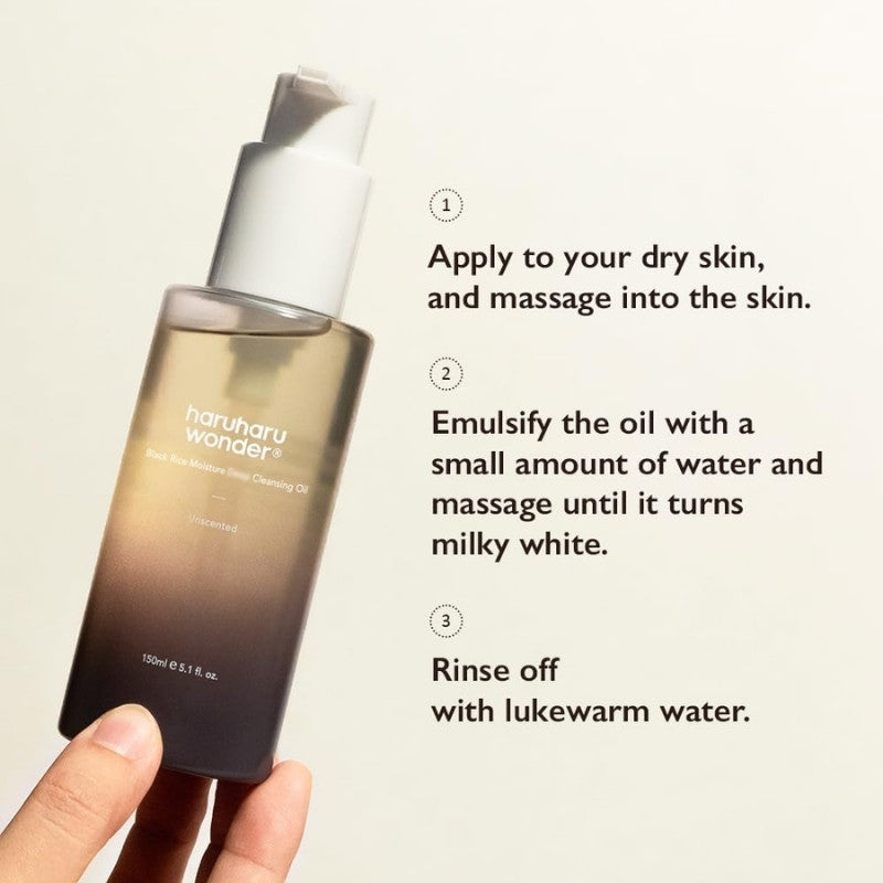 Haruharu Wonder, Black Rice, Deep Cleansing, Cleansing Oil, For Face, 150 ml