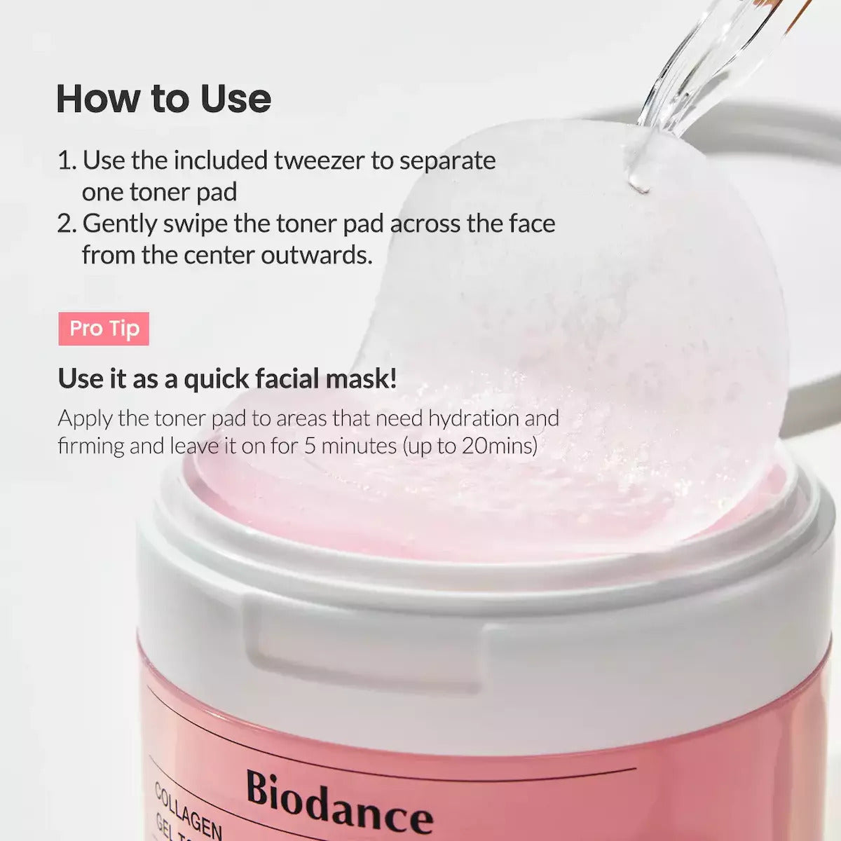 Biodance, Collagen, Pore Minimizing, Peel-Off Pads, 60 pcs