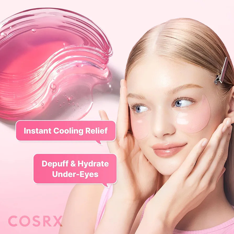 Cosrx, The Peptide Collagen Hydrogel, Niacinamide, Anti-Dark Circles & De-Puffing, Eye Patch, 60 pcs