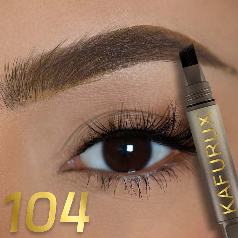 104 Color Liquid Eyebrow Dye Cream Pencil – Microblade Effect, Waterproof