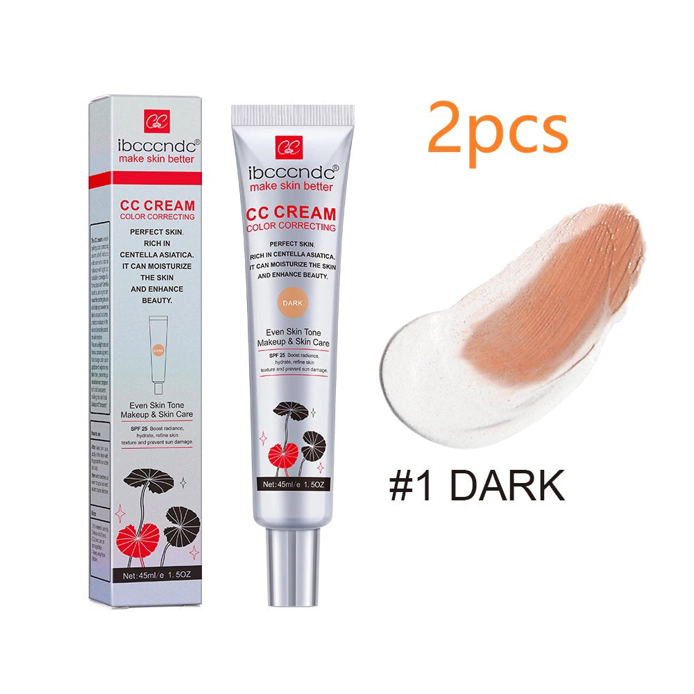 dark 2pcs Color Color Correcting CC Cream With Centella Asiatica 45 ml