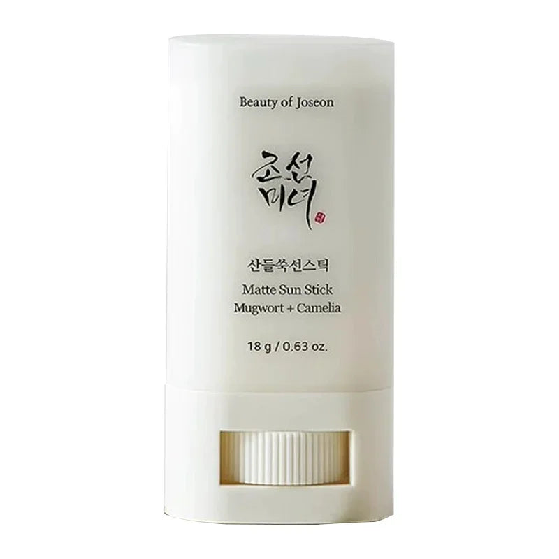 Matte Sun Stick Color Green Plum Facial Cleanser and Rice SPF50+ Sunscreen