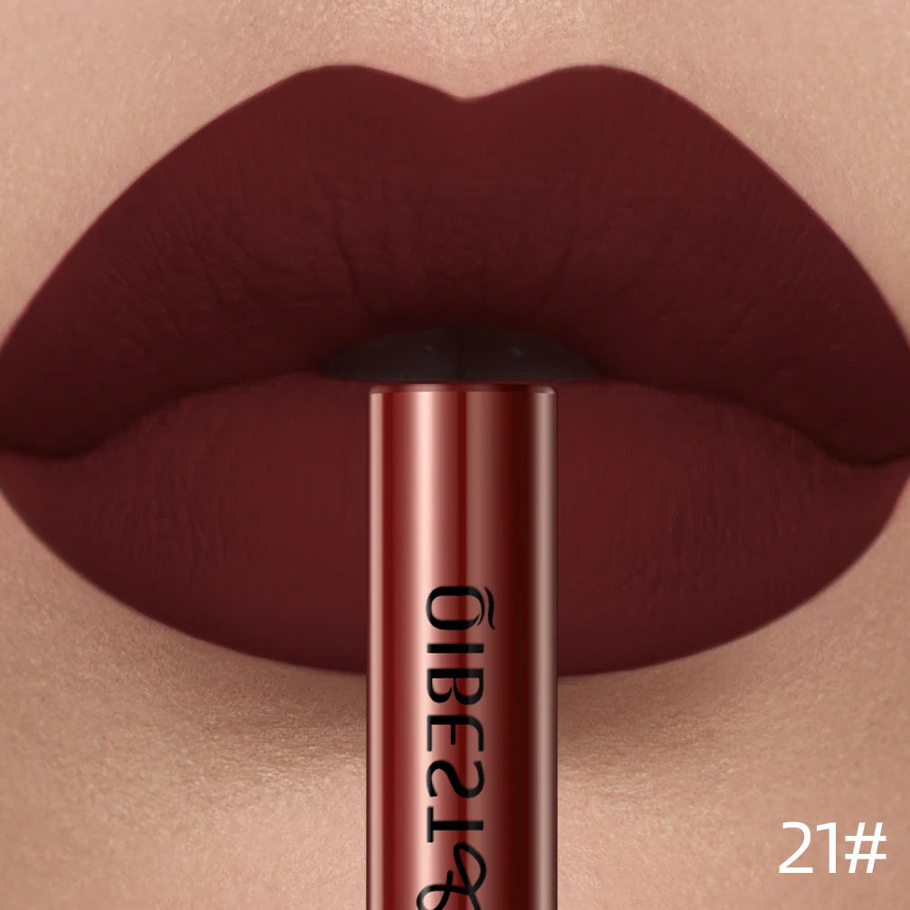 21 Color Matte Liquid Lipstick Lip Gloss – Long-Lasting Waterproof