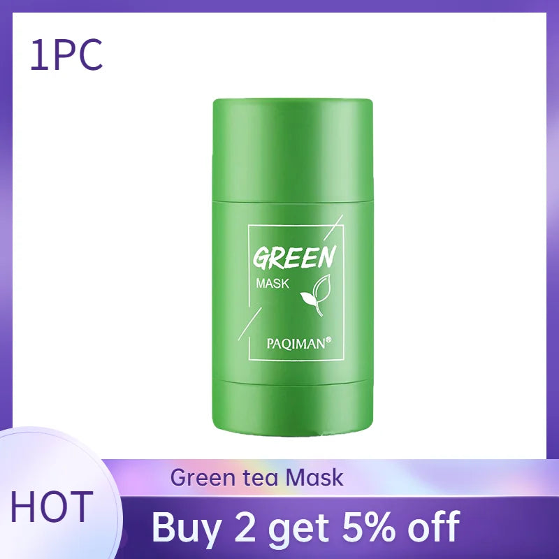 1PC Color Green Tea Cleansing Stick Mask – Pore Purifying & Hydrating