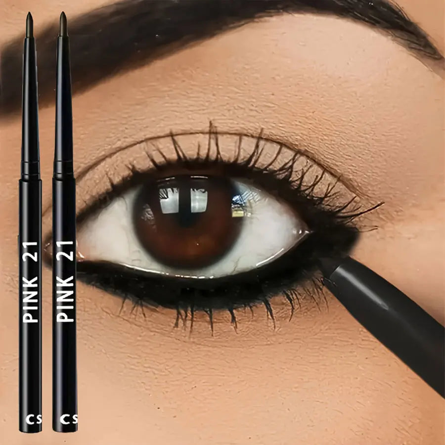 Waterproof Black Eyeliner Pencil Duo – Long-Lasting Wear