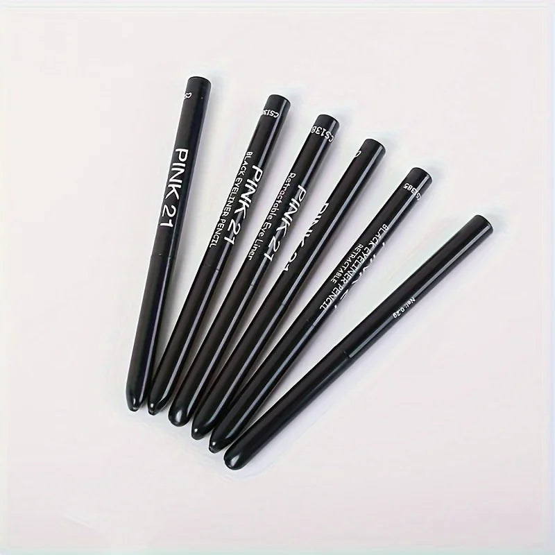 Waterproof Black Eyeliner Pencil Duo – Long-Lasting Wear