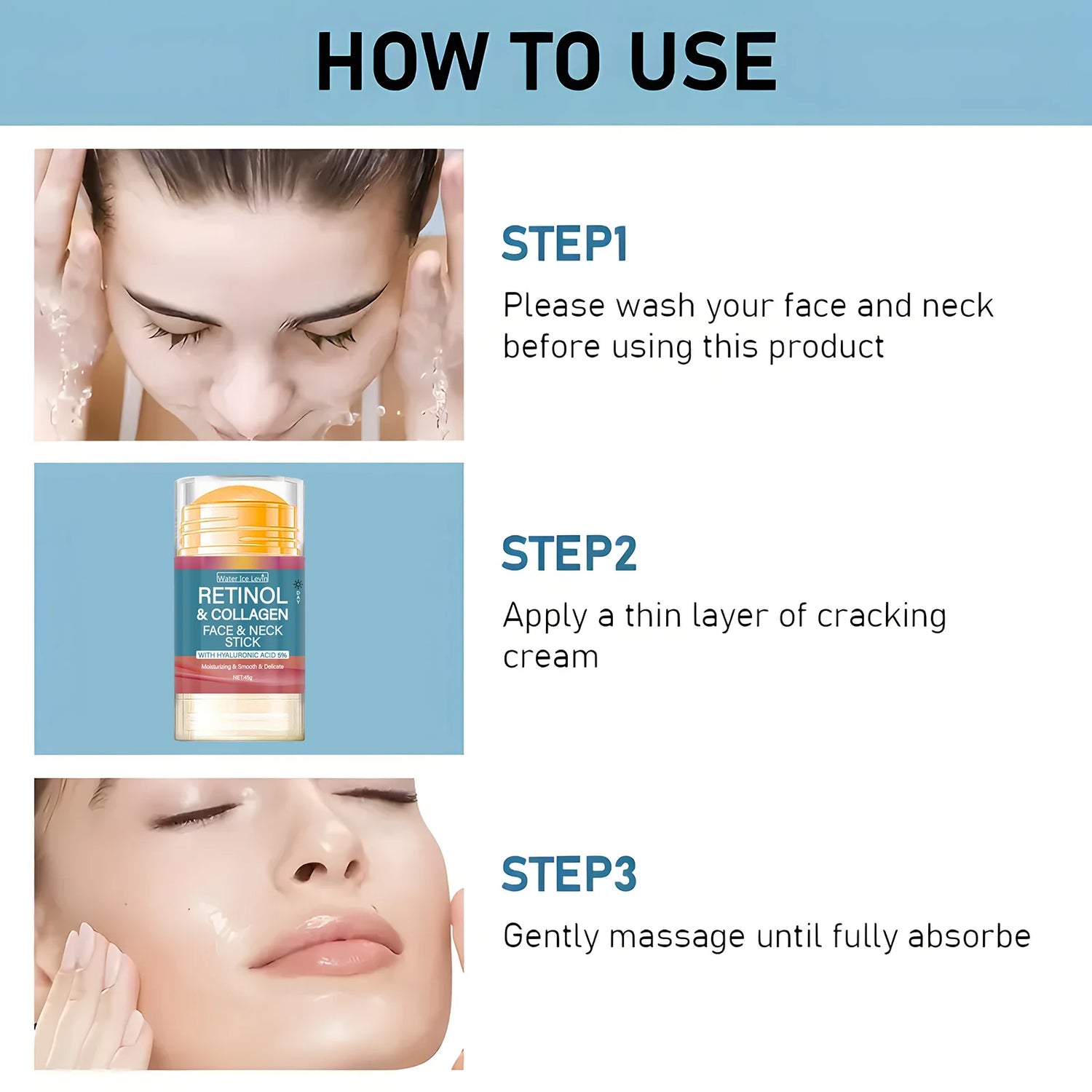 Retinol Firming Face Stick Cream For Smoother, Brighter Skin