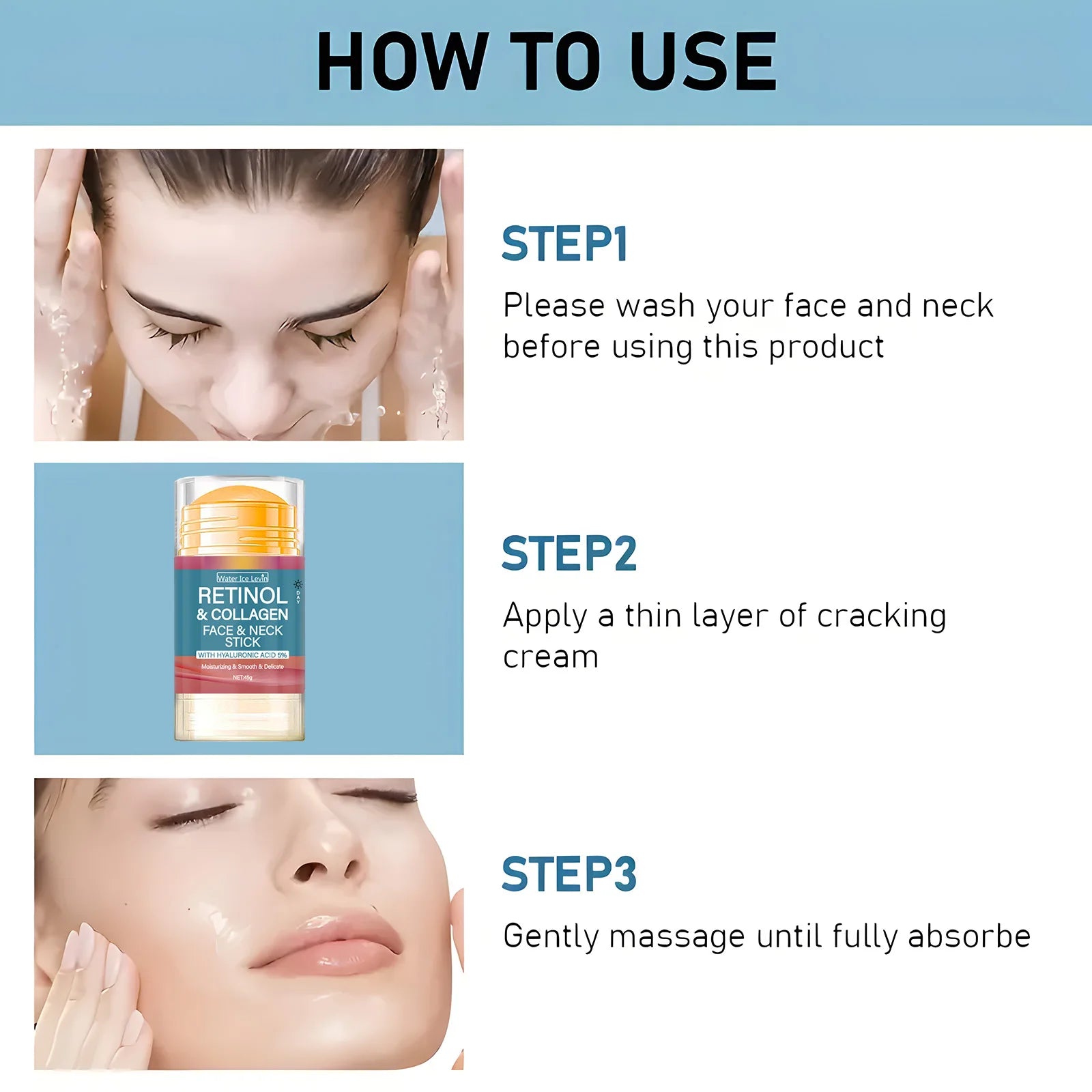 Retinol Firming Face Stick Cream For Smoother, Brighter Skin