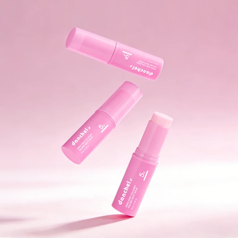 3pcs Color PDRN Pink Collagen Multi Balm Stick For Plump Radiance