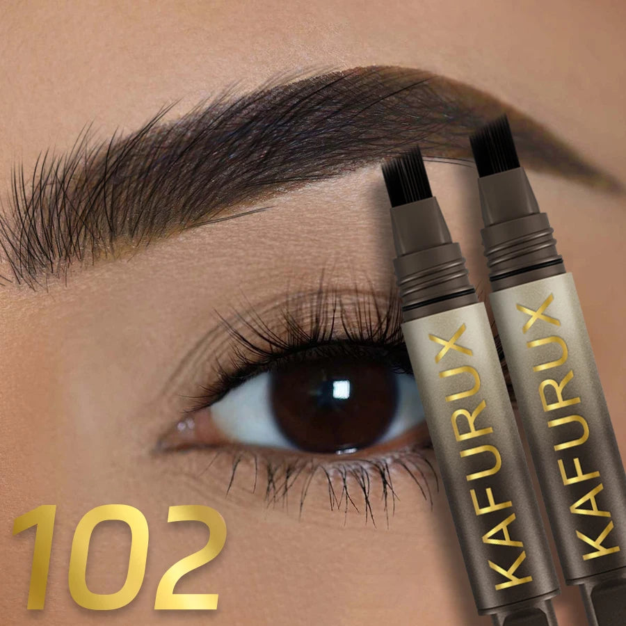 102-2pcs Color Liquid Eyebrow Dye Cream Pencil – Microblade Effect, Waterproof