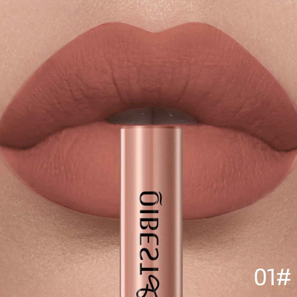 01 Color Matte Liquid Lipstick Lip Gloss – Long-Lasting Waterproof