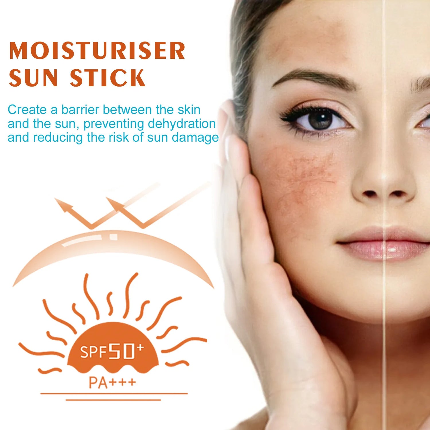 SPF 50+ Sunscreen Stick For Face & Body – Lightweight