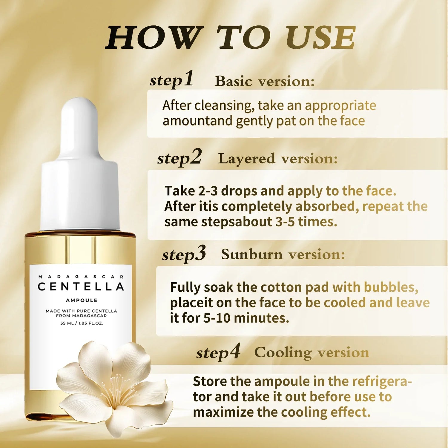 Centella Soothing Facial Toner 55 ml For Sensitive Skin