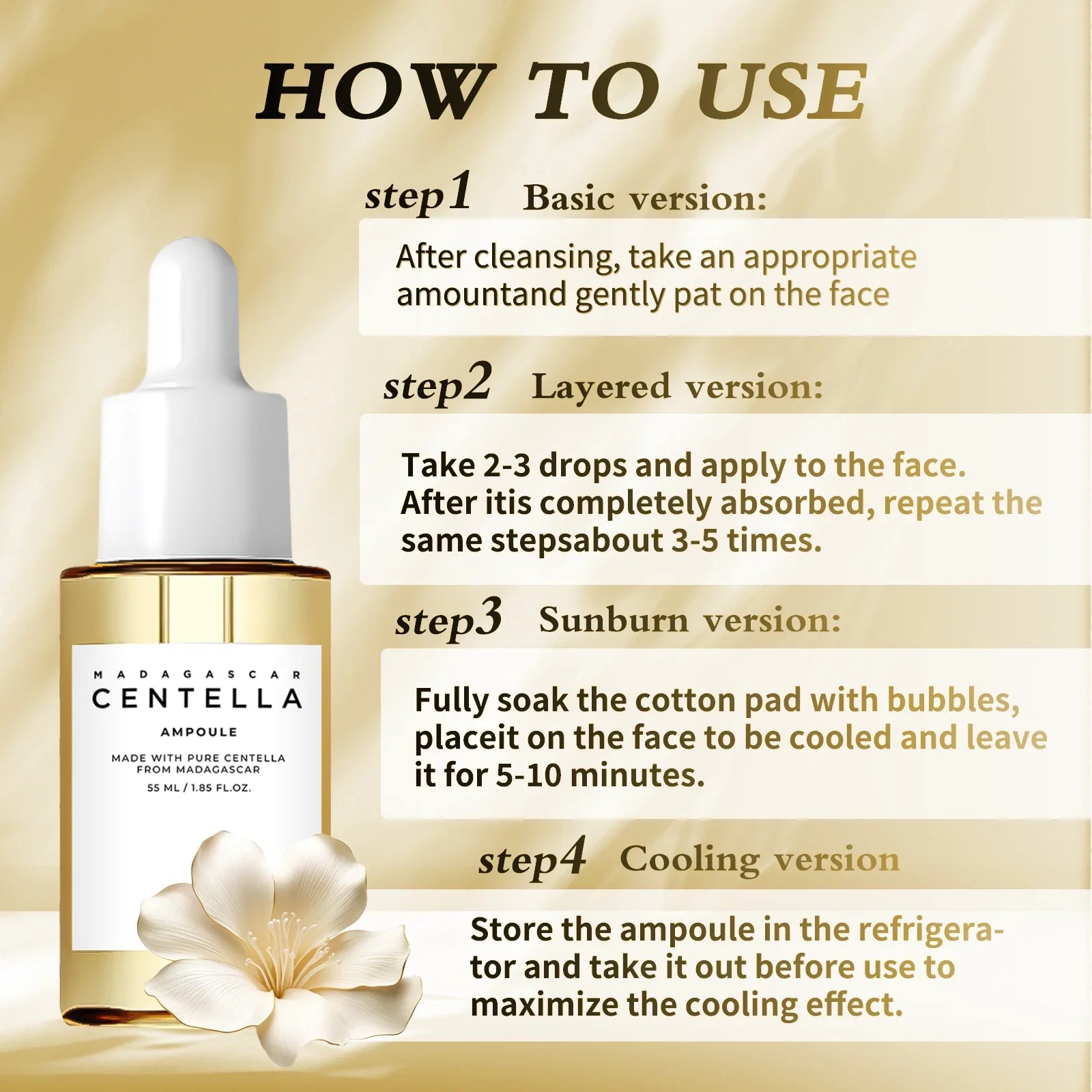 Centella Soothing Facial Toner 55 ml For Sensitive Skin