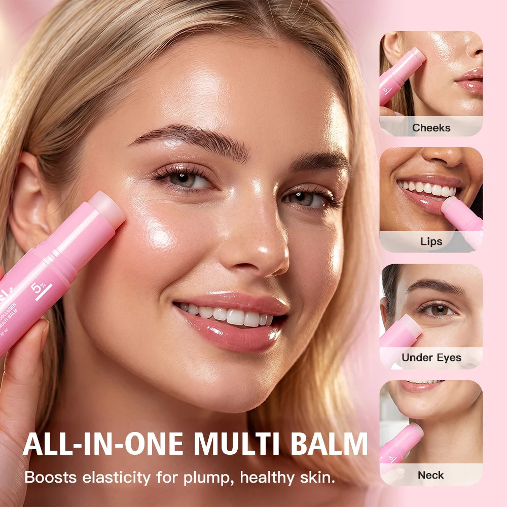 PDRN Pink Collagen Multi Balm Stick For Plump Radiance