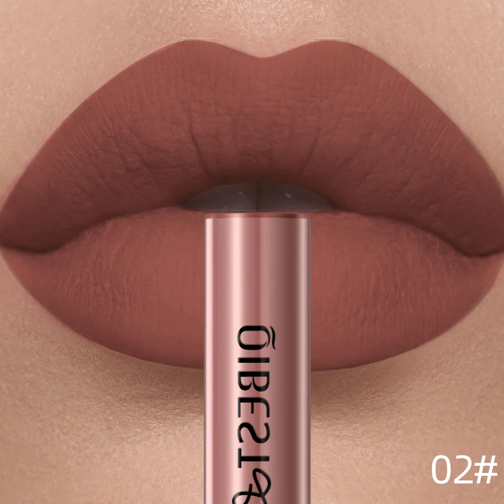 02 Color Matte Liquid Lipstick Lip Gloss – Long-Lasting Waterproof