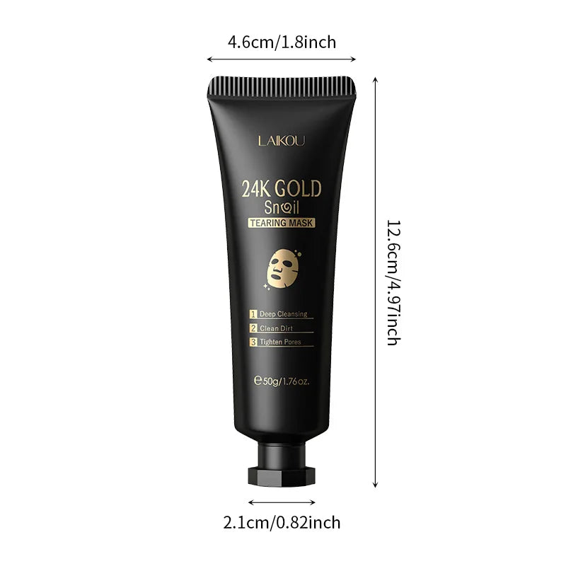 24K Gold Peel-Off Face Mask – Pore Care & Hydration