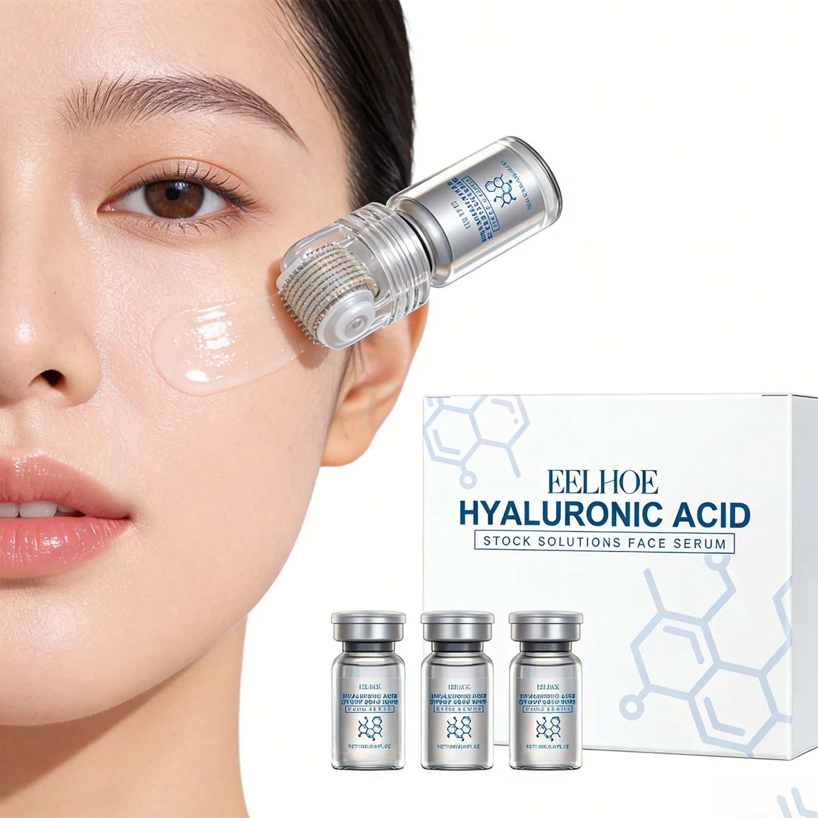 Niacinamide Microneedle Face Serum Kit – 0.25 mm Roller