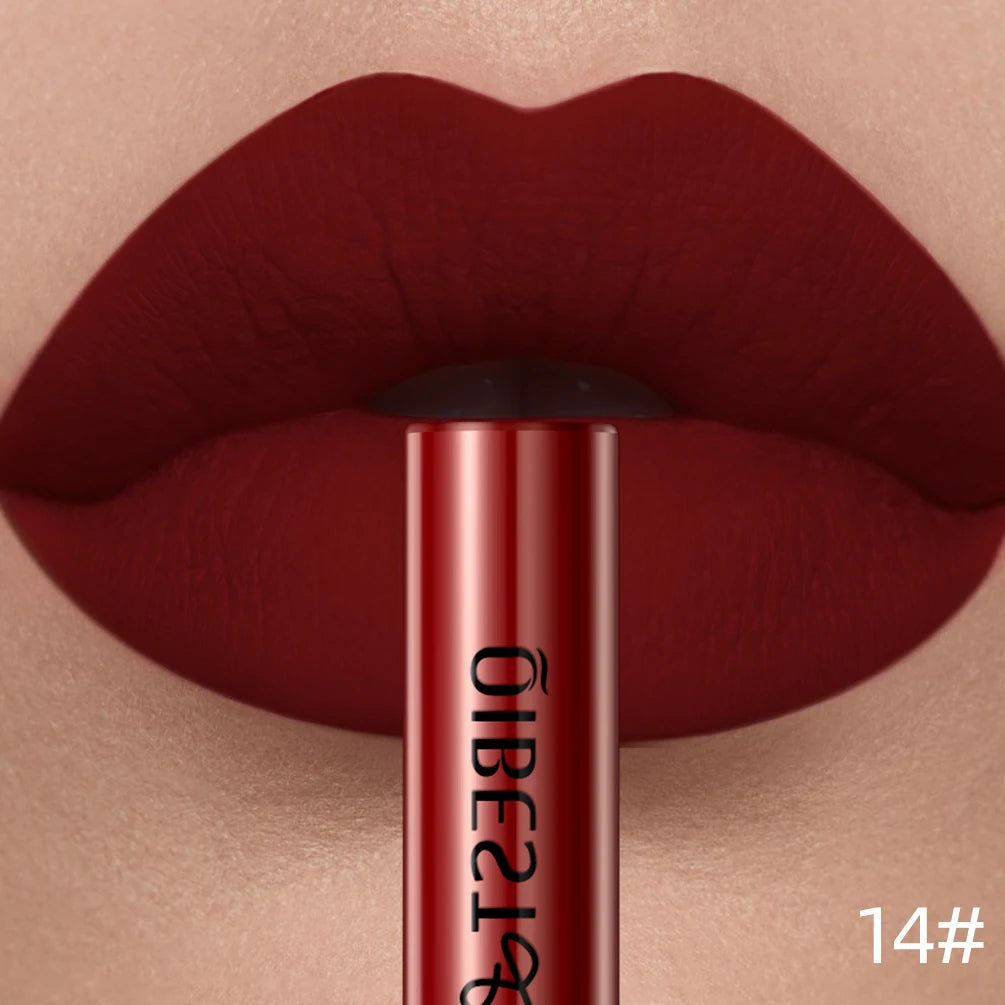 14 Color Matte Liquid Lipstick Lip Gloss – Long-Lasting Waterproof