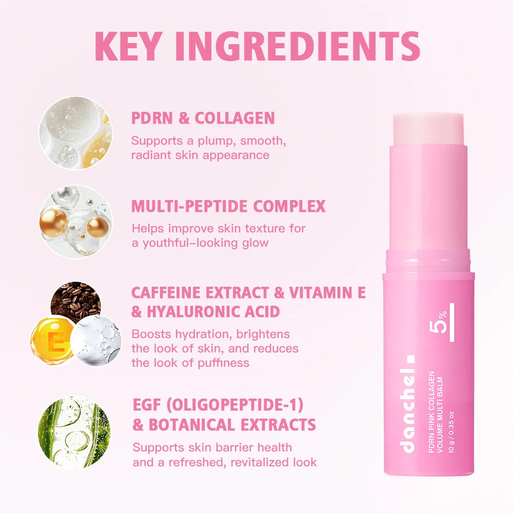 PDRN Pink Collagen Multi Balm Stick For Plump Radiance