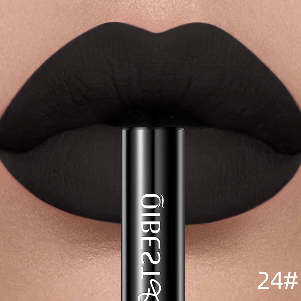 24 Color Matte Liquid Lipstick Lip Gloss – Long-Lasting Waterproof