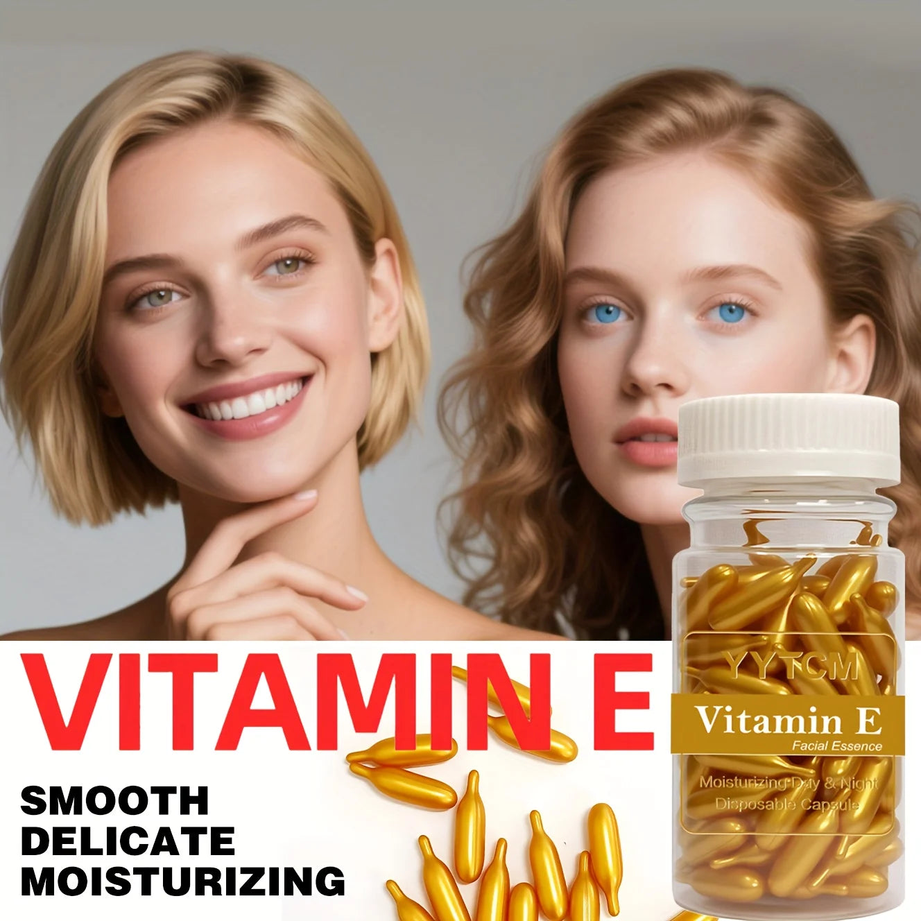 Vitamin E Face Serum Capsules – Moisturizing Gel Pods