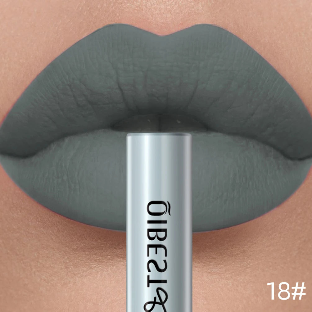18 Color Matte Liquid Lipstick Lip Gloss – Long-Lasting Waterproof