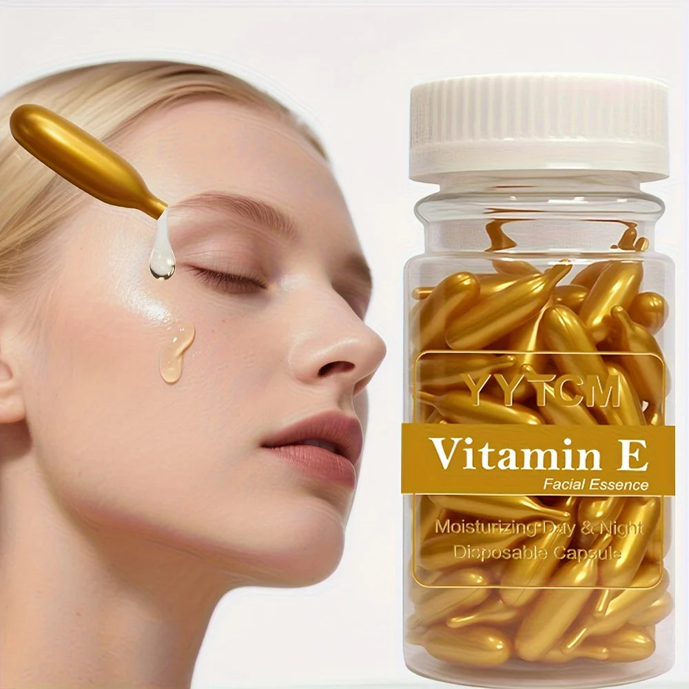 Vitamin E Face Serum Capsules – Moisturizing Gel Pods
