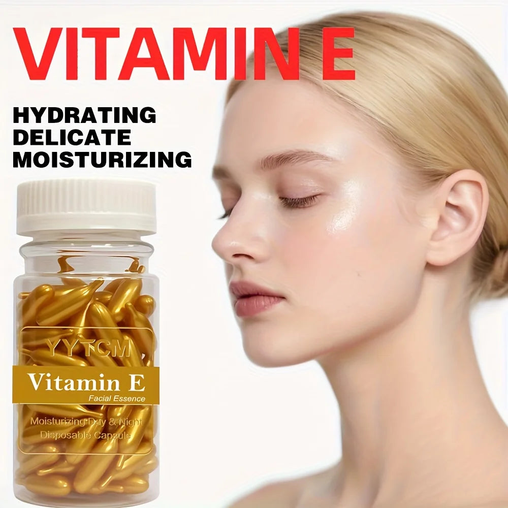 Vitamin E Face Serum Capsules – Moisturizing Gel Pods