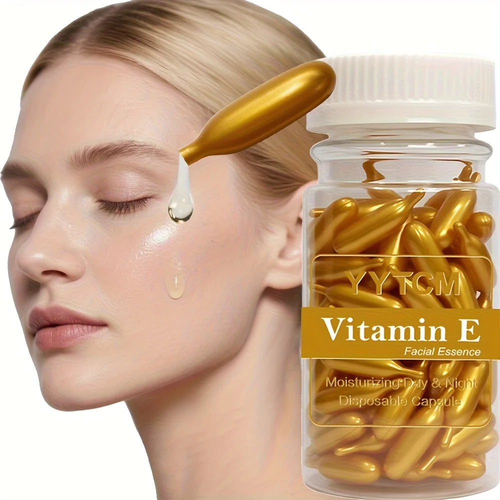 Vitamin E Face Serum Capsules – Moisturizing Gel Pods