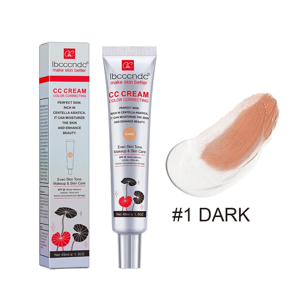 dark  3pcs Color Color Correcting CC Cream With Centella Asiatica 45 ml