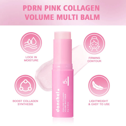 PDRN Pink Collagen Multi Balm Stick For Plump Radiance