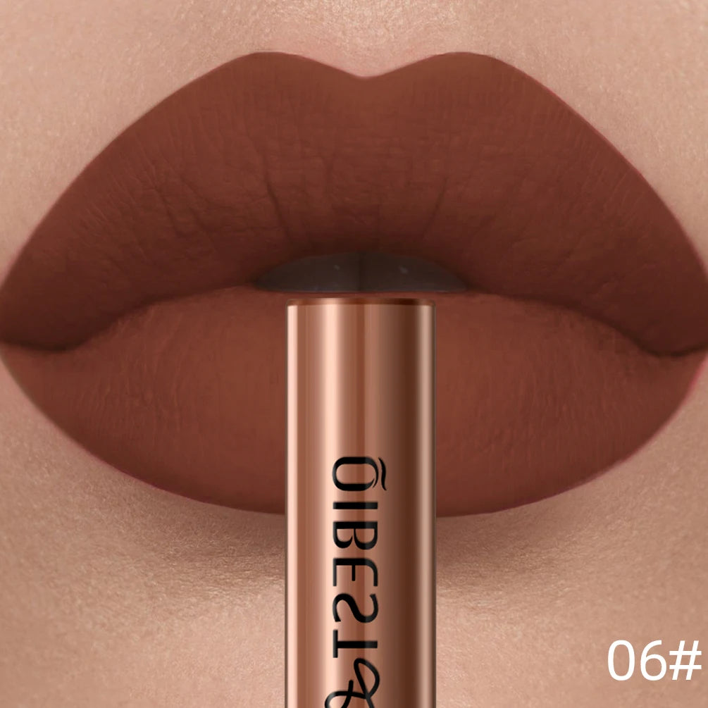 06 Color Matte Liquid Lipstick Lip Gloss – Long-Lasting Waterproof