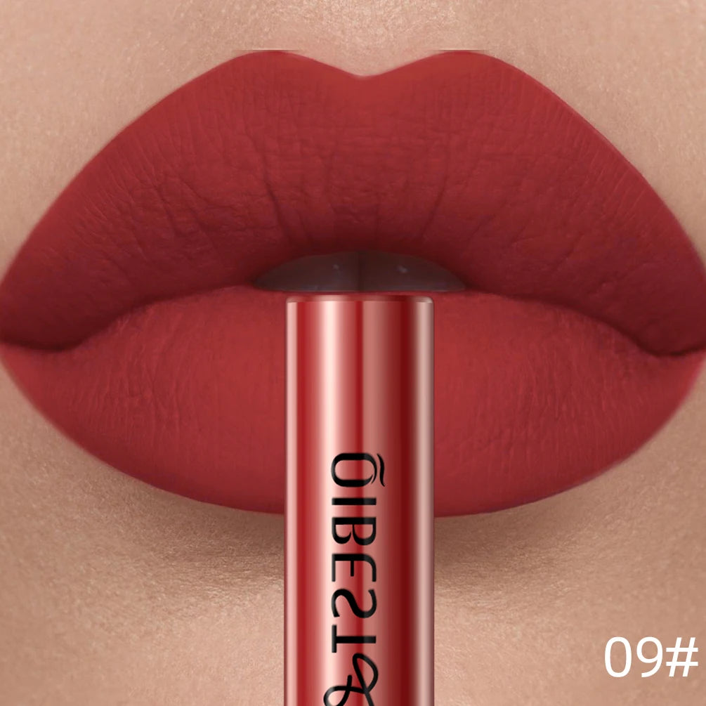 09 Color Matte Liquid Lipstick Lip Gloss – Long-Lasting Waterproof