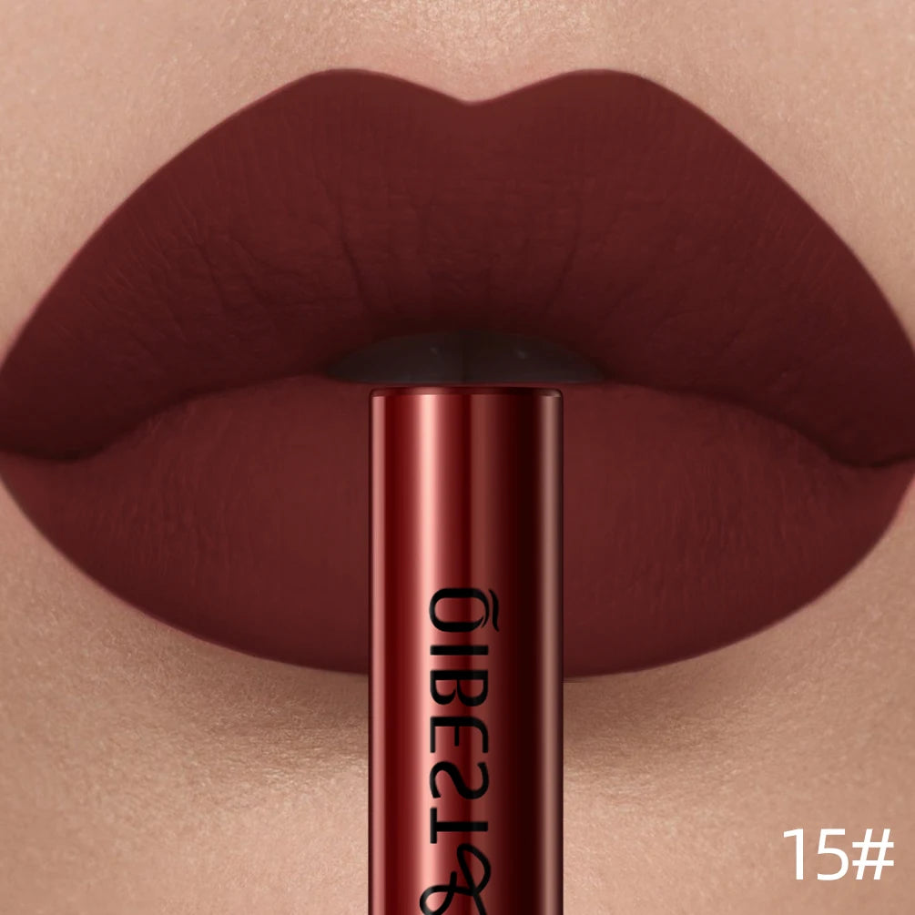 15 Color Matte Liquid Lipstick Lip Gloss – Long-Lasting Waterproof