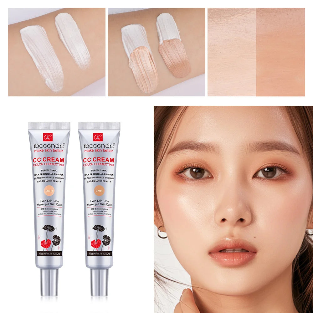 light and dark Color Color Correcting CC Cream With Centella Asiatica 45 ml