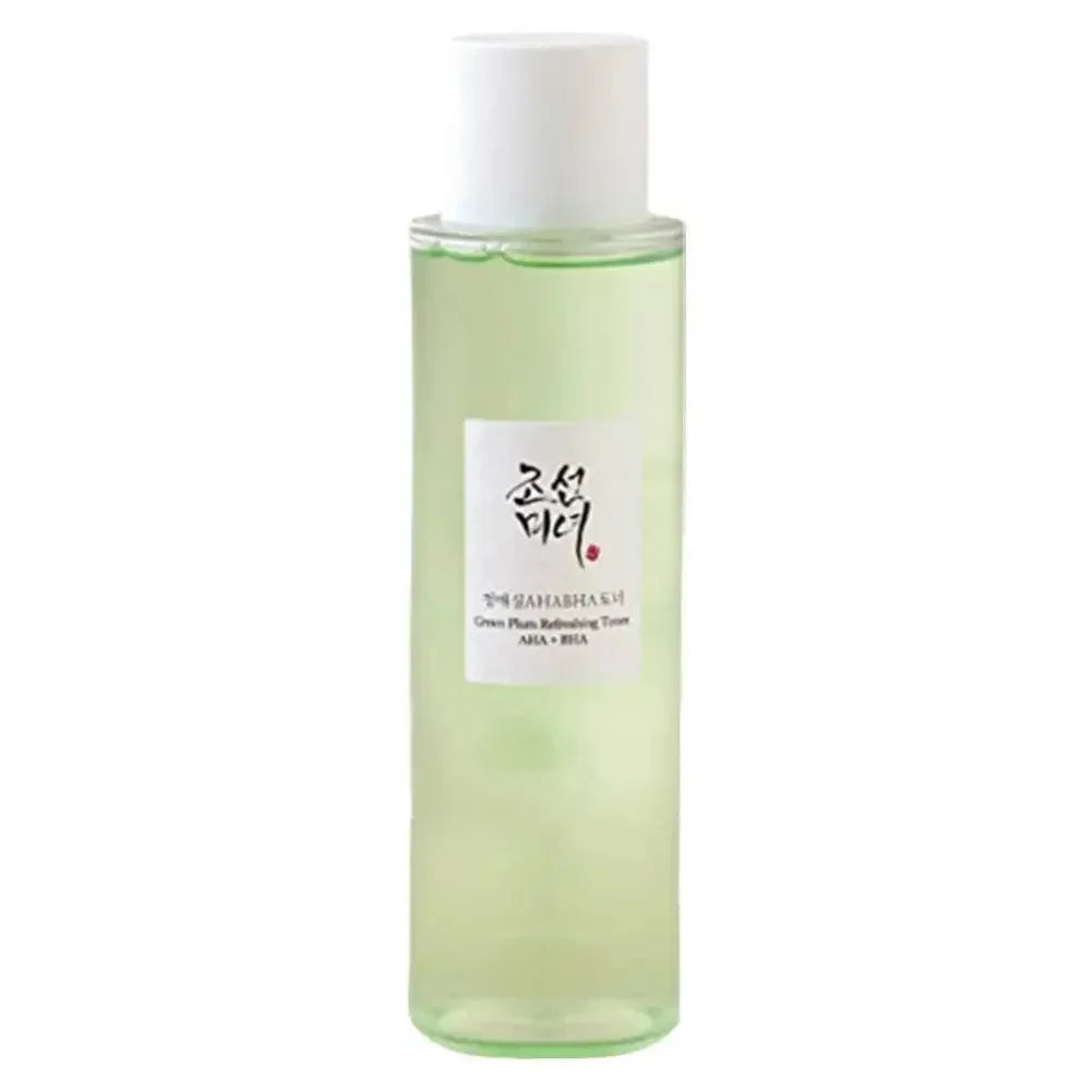 Green Plum Toner Color Green Plum Facial Cleanser and Rice SPF50+ Sunscreen