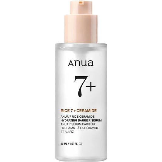 Anua, Rice 7+, Ceramide, Hydrating, Serum, For Face, 50 ml