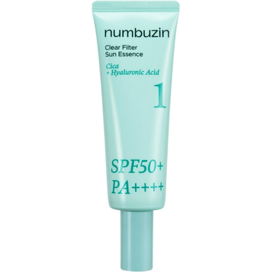 Numbuzin, No.1 Clear Filter Sun Essence, Hydrating & Protecting, Sunscreen Cream, For Face, SPF 50 PA++++, 50 ml
